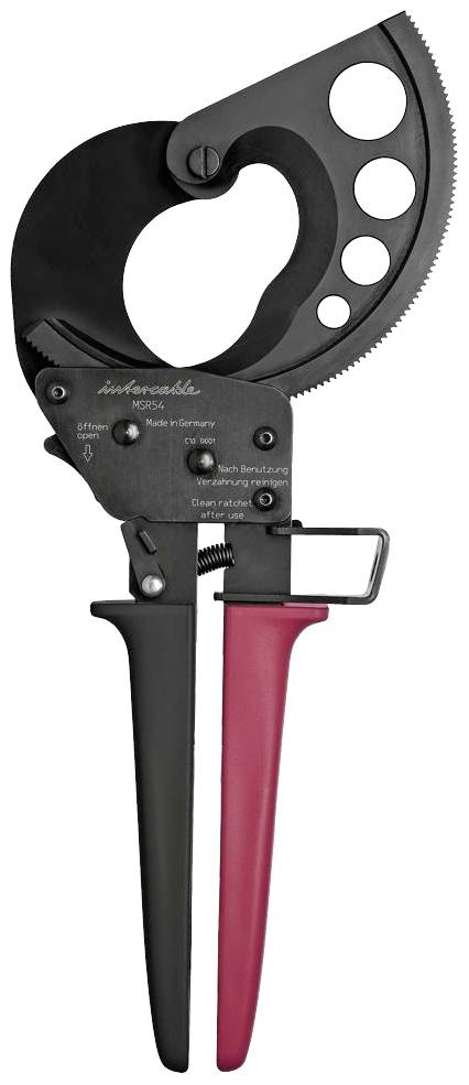 Intercable MSR54 181448 Kabelschere Geeignet für (Abisoliertechnik) Alu- und Kupferkabel, ein- und mehrdrähtig