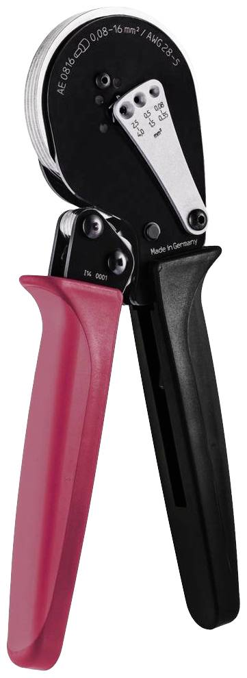 Intercable Perstang Adereindhulzen 0,08 tot 16mm² en2x0,25 tot 2x6mm² MPAE16S Presszange Aderendhülsen 0.08 bis 16 mm²