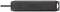 Schwarzes rechteckiges Gerät mit einem Kabel an der linken Seite. Es hat mehrere Schrauben und wirkt robust und funktional.
