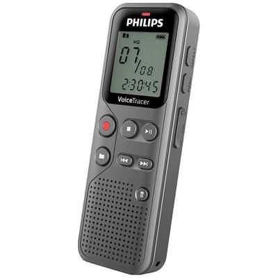 Philips DVT-1120 Digitales Diktiergerät Aufzeichnungsdauer (max.) 46 h Grau 