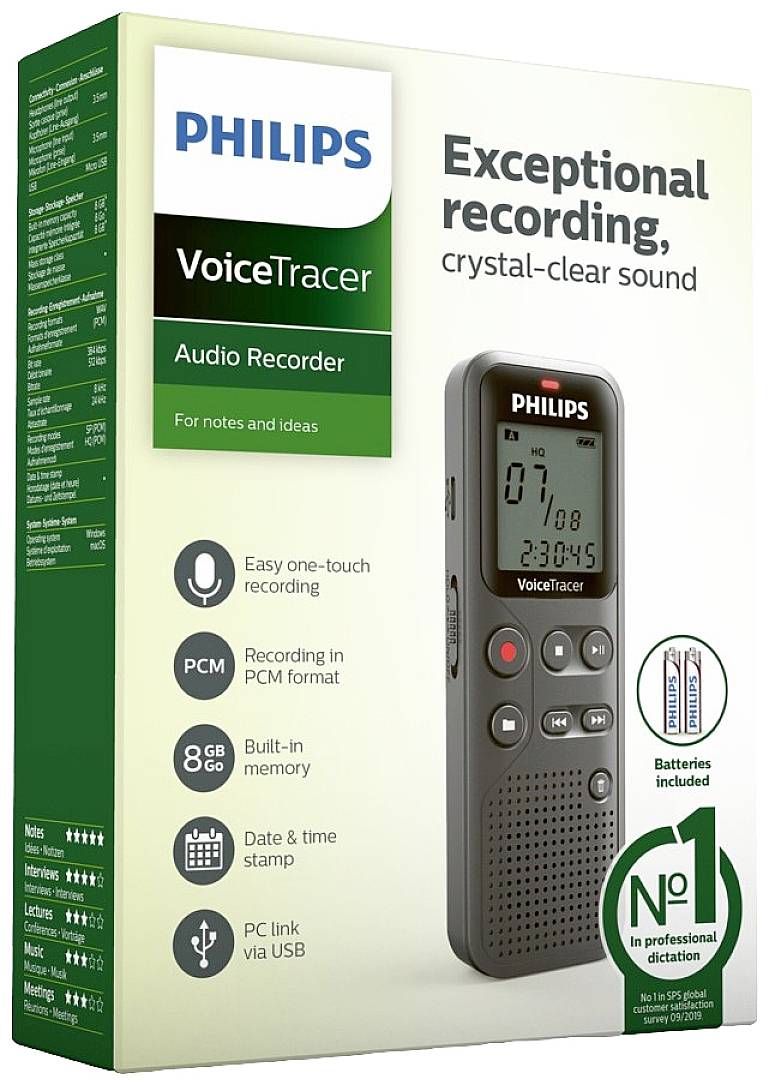 Philips Voice Tracer DVT1120 - Voicerecorder-4