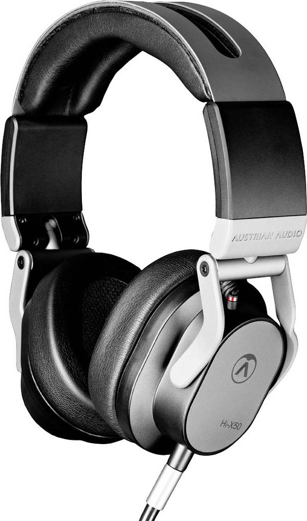 Austrian Audio Hi-X50 Over Ear Kopfhörer kabelgebunden Stereo Schwarz/Silber HiFi