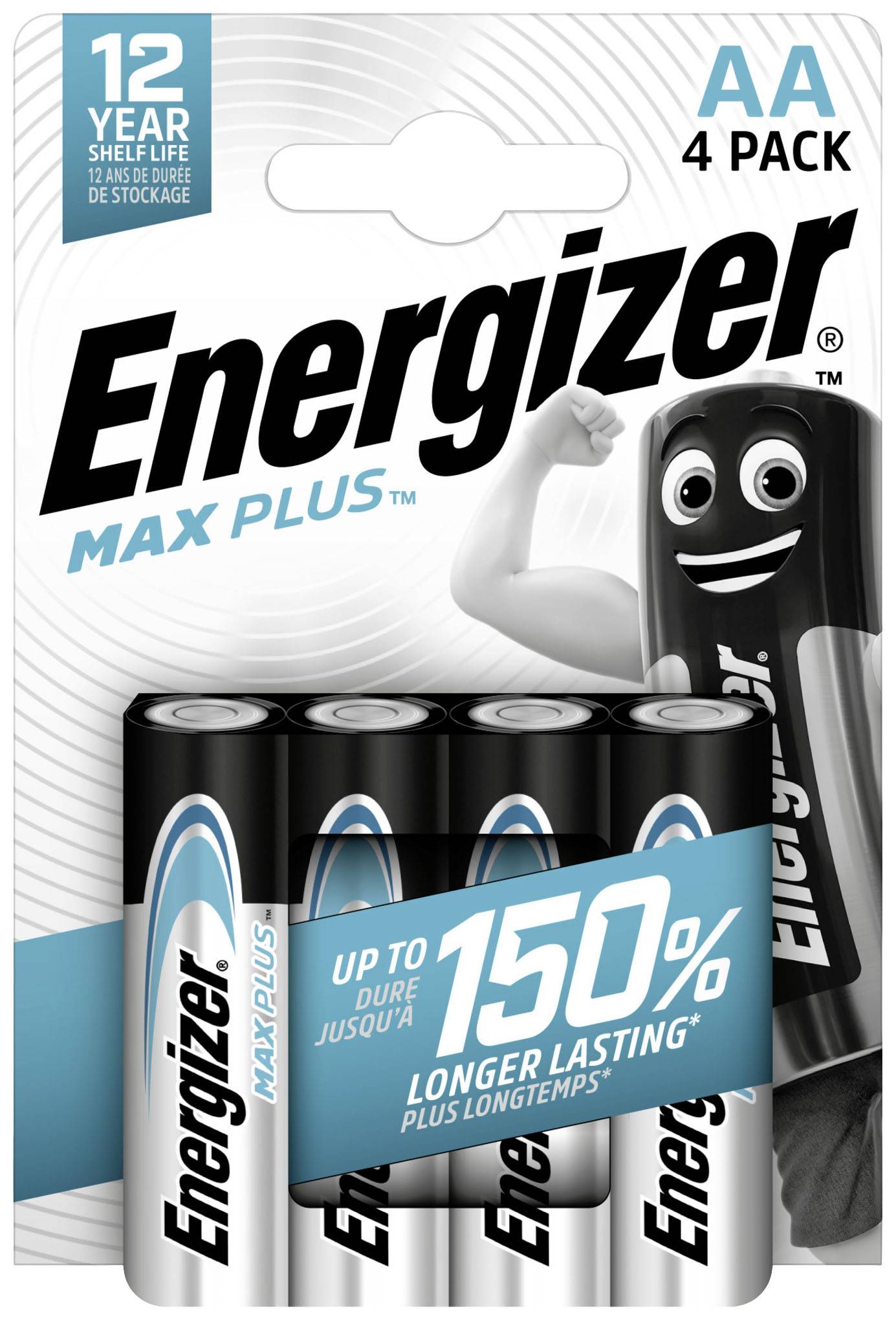 ENERGIZER Max Plus Mignon (AA)-Batterie Alkali-Mangan 1.5 V 4 St.