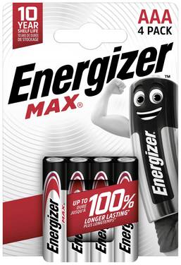 Energizer Max Micro (AAA)-Batterie Alkali-Mangan  1.5 V 4 St.