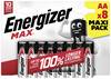 Energizer Max Mignon (AA)-Batterie Alkali-Mangan 1.5 V 8 St.