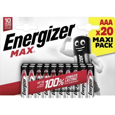 Energizer Max Micro (AAA)-Batterie Alkali-Mangan  1.5 V 20 St.