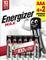 Energizer Max AAA-Batterien-Packung mit 6 Batterien. Hervorgehobene Eigenschaften: 10 Jahre Haltbarkeit, 100 % längere Lebensdauer.