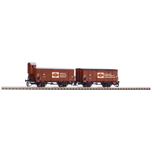 Thumbnail - Piko TT 47033 TT 2er-Set Gedeckter Güterwagen G02 Fortschritt der DR