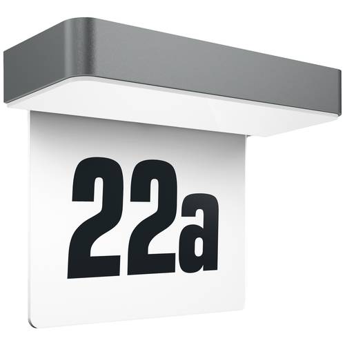 Thumbnail - Steinel LED Hausnummernleuchte XSolar SOL-O HN anthrazit mit Dämmerungssensor Solarleuchte inkl. Hausnummernschild