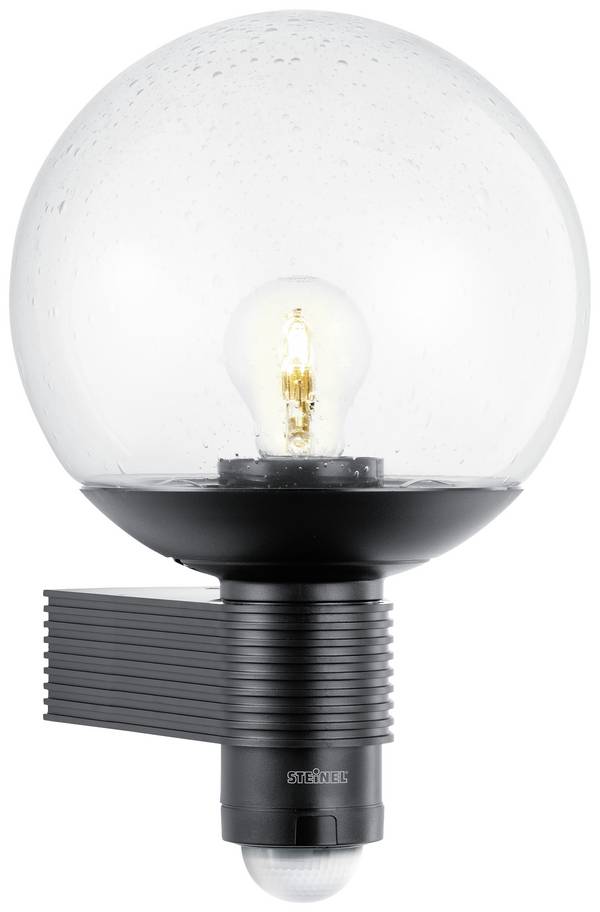 Steinel L 400 S SW 611019 Außenwandleuchte mit Bewegungsmelder    60 W Schwarz