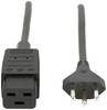 Max Hauri 114467 Strom Netzkabel Schwarz 3 m