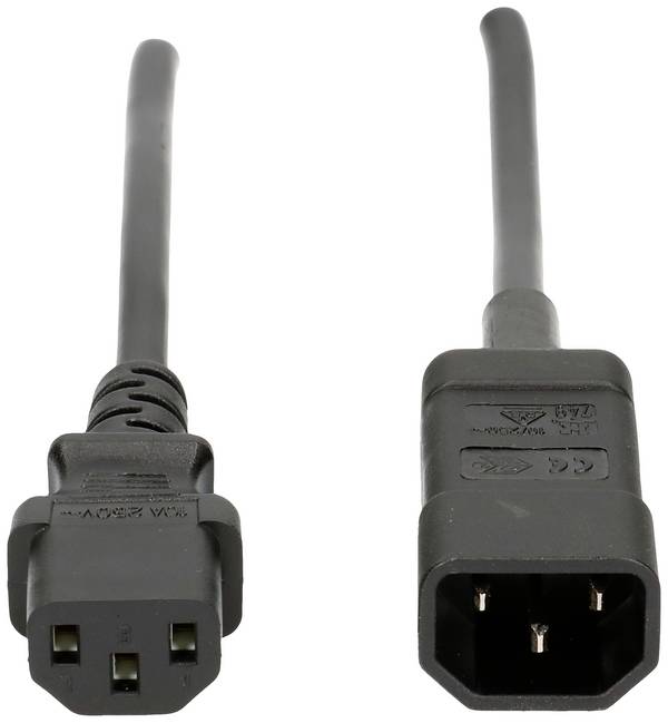Max Hauri 114476 Strom Netzkabel  Schwarz 1.5 m