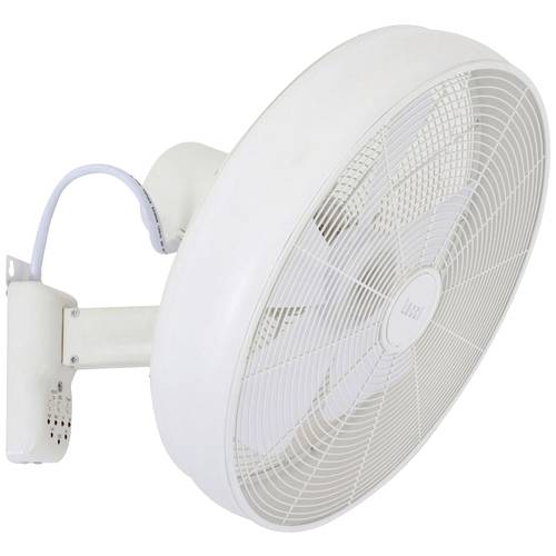 Lucci AIR Breeze Wandventilator 50 W (Ø) 460 mm Weiß Schwenkbar