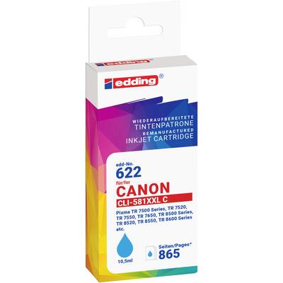 Edding Druckerpatrone ersetzt Canon CLI-581XXLC Kompatibel Cyan EDD-622 18-622-0