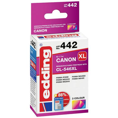 Edding Druckerpatrone ersetzt Canon CL-546 XL Kompatibel Color EDD-442 18-442