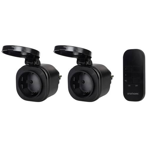 Smartwares SH4-99653 FSK 433 MHz Funk-Steckdosen-Set SH4-99653