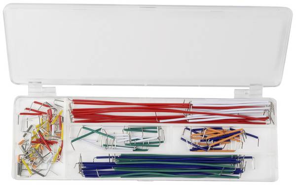 Velleman WJW140 Steckbrücken-Set    Rot, Orange, Gelb, Grün, Blau, Grau, Schwarz