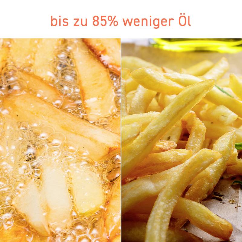 Cosori CP158-AF-RXW Heißluft-Fritteuse 5.5 l 1700 W Antihaftbeschichtung, BPA-frei, mit Display, Timerfunktion, Überhitz-9