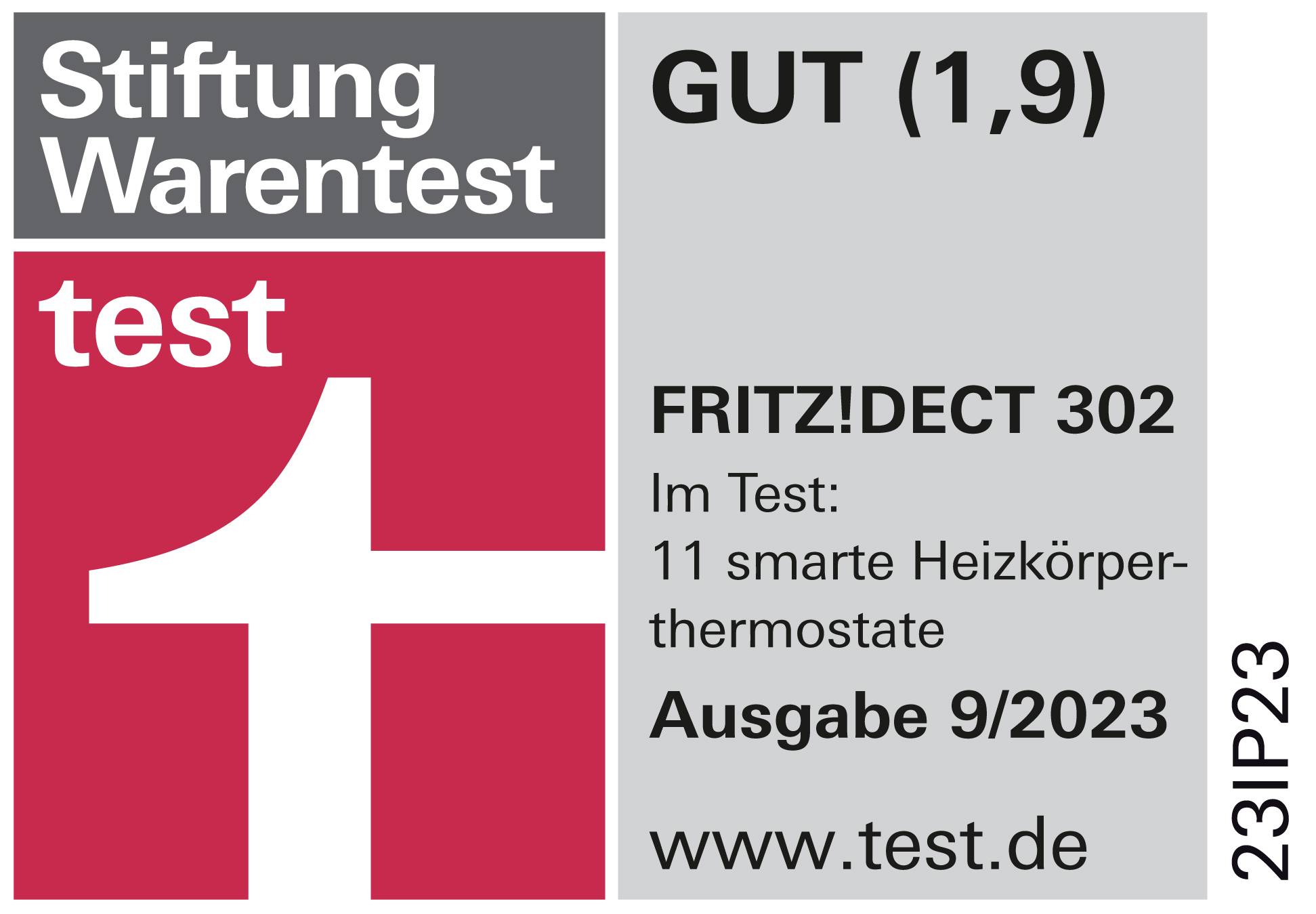 Preisbild für FRITZ! Funk-Heizkörperthermostat FRITZ!DECT 302 elektronisch 20002961