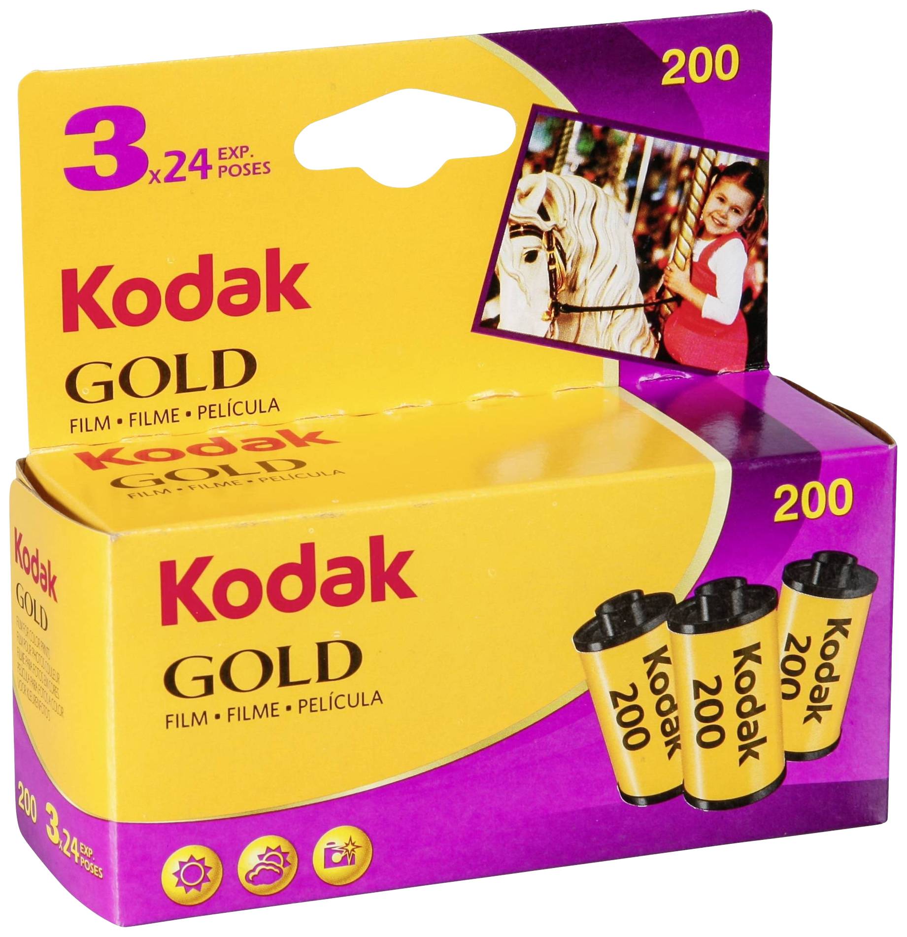1x3 Kodak Gold 200 135/24 Audio & Video Digitalkameras-0