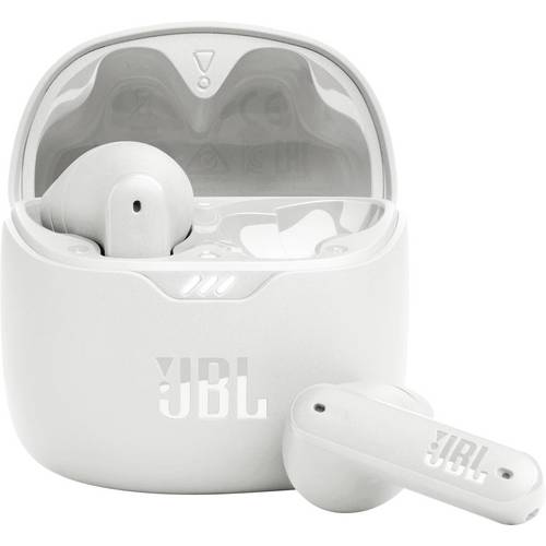JBL TUNE FLEX In Ear Headset Bluetooth® Stereo Weiß Noise Cancelling Ladecase, Klang-Personalisierung Handy