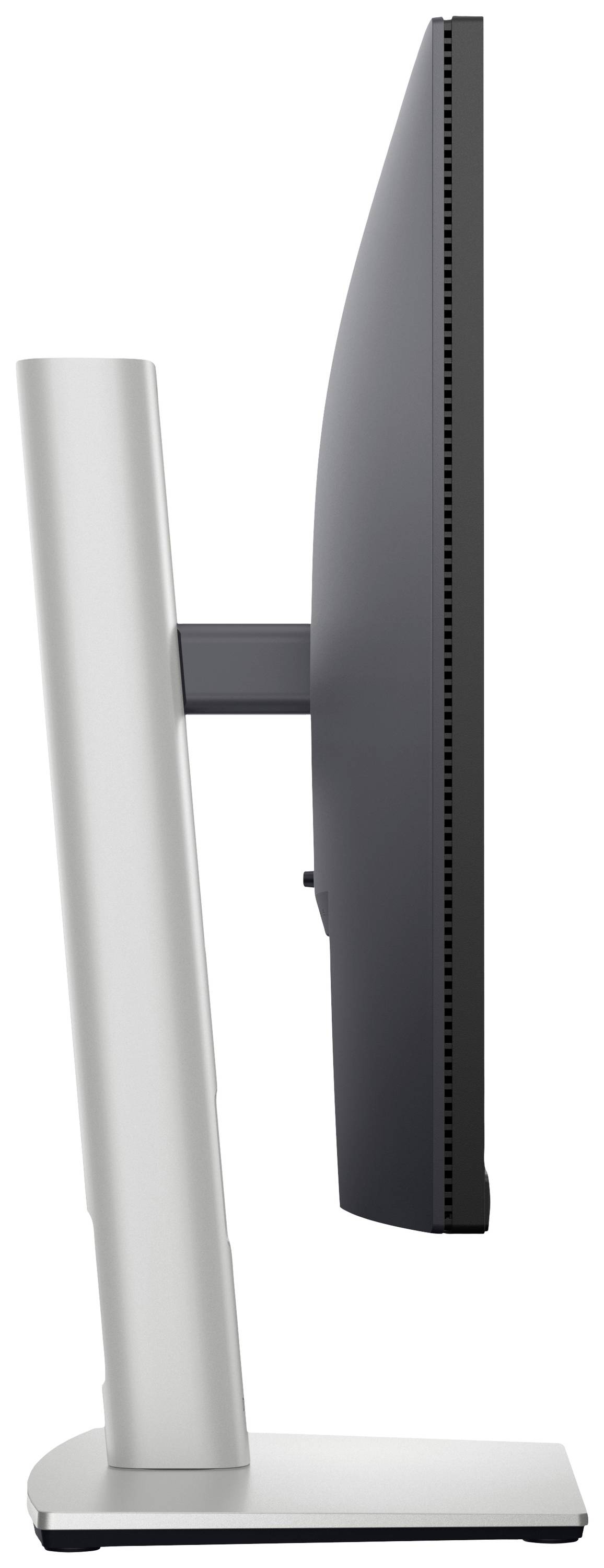 Ein moderner Computermonitor seitlich, zeigt die schlanke Bauweise und das schlanke, elegante Design.