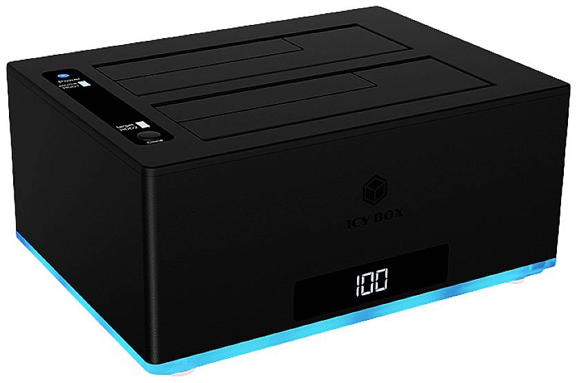 ICY BOX IB-127CL-U3 Docking Klonstation fuer 6,35cm 2,5Zoll und 8,89cm 3,5Zoll SATA Laufwe