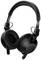 Schwarzer Over-Ear-Kopfhörer mit gepolsterten Ohrmuscheln und verstellbarem, flexiblem Bügel. Design für komfortables Tragen und Klangisolierung.