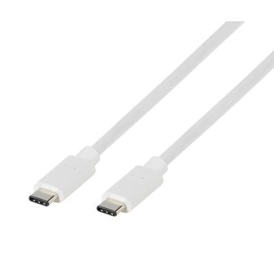 Vivanco USB-Kabel  USB-C® Stecker, USB-C® Stecker 1.00 m Weiß  63088