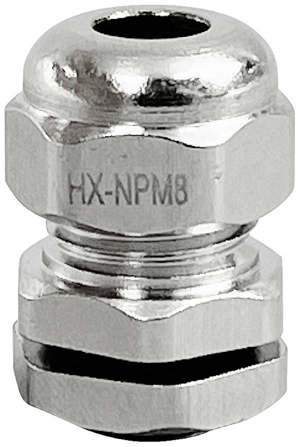 TRU COMPONENTS TC-10302816 Kabelverschraubung M8 Messing (vernickelt) Metall 1 St.