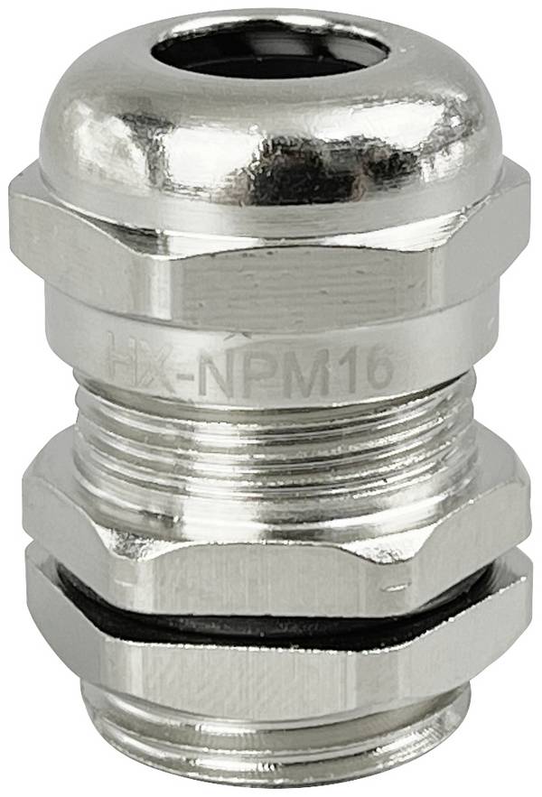 TRU COMPONENTS TC-10302824 Kabelverschraubung M16 Messing (vernickelt) Metall 1 St.