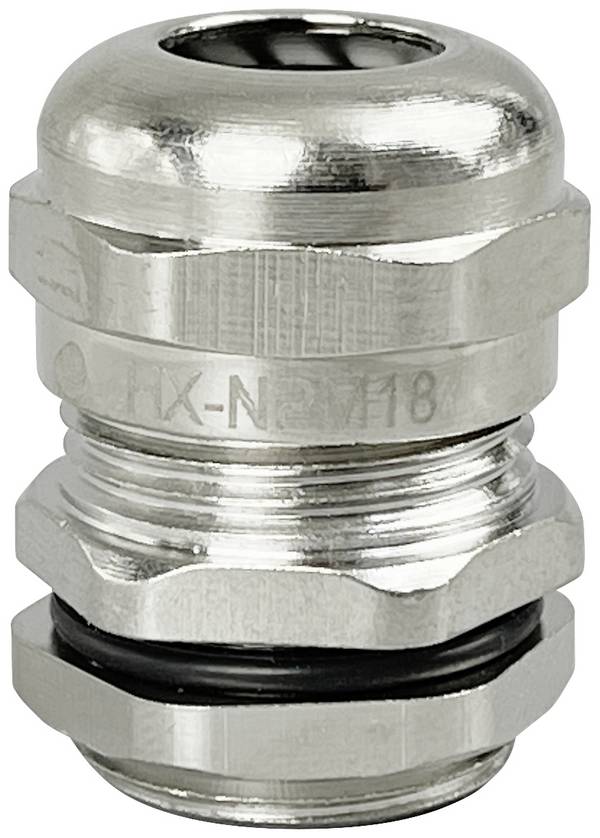 TRU COMPONENTS TC-10302828 Kabelverschraubung   M18 Messing (vernickelt) Metall 1 St.
