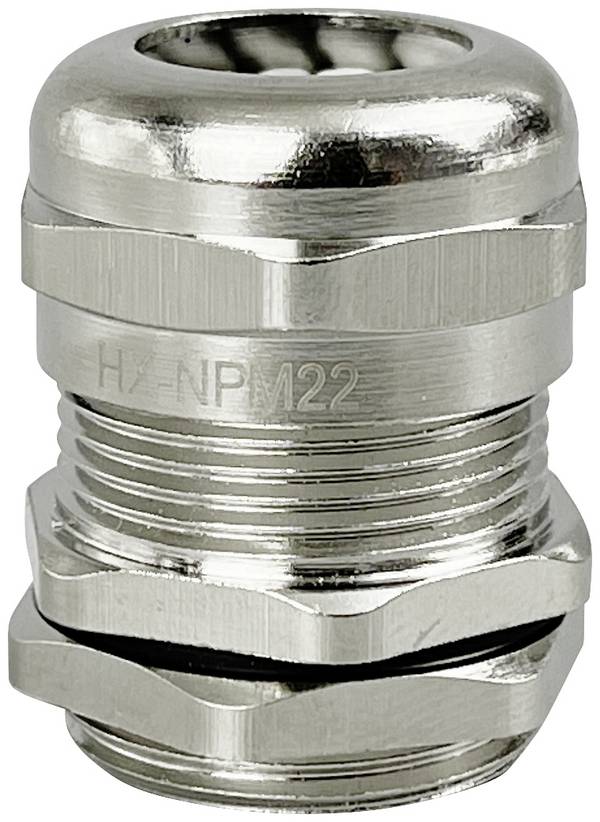 TRU COMPONENTS TC-10302836 Kabelverschraubung   M22 Messing (vernickelt) Metall 1 St.