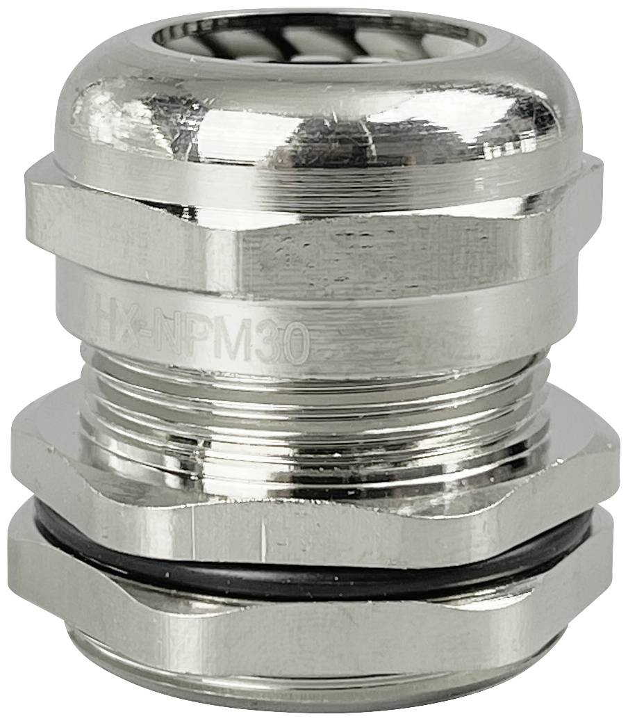 TRU COMPONENTS TC-10302844 Kabelverschraubung M30 Messing (vernickelt) Metall 1 St.