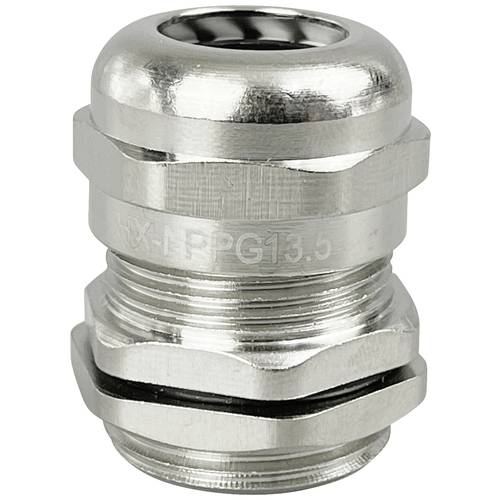 TRU COMPONENTS TC-10302880 Kabelverschraubung PG13.5 Messing (vernickelt) Metall 1 St.