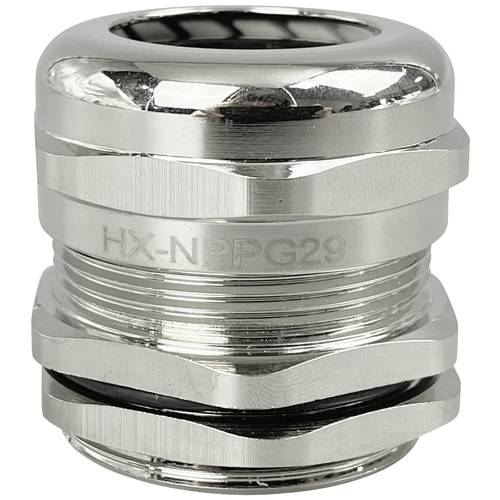 TRU COMPONENTS TC-10302892 Kabelverschraubung PG29 Messing (vernickelt) Metall 1 St.