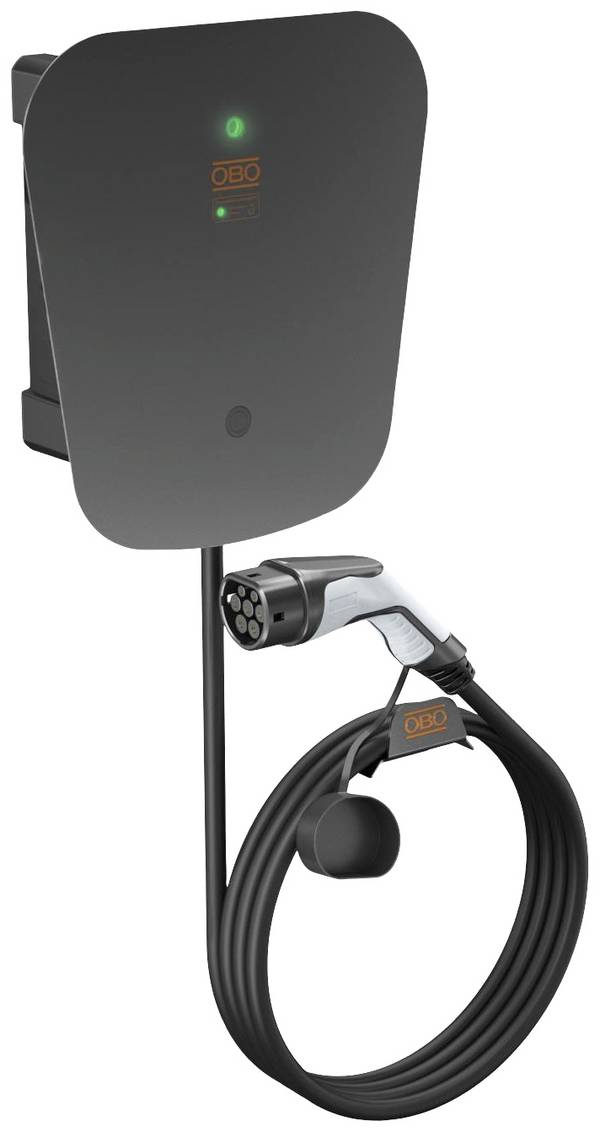 OBO Bettermann WB AC BL SPD Wallbox Typ 2 Mode 3 32 A Anzahl Anschlüsse 1 22 kW Schlüsselschalter + Überspannungsschutz