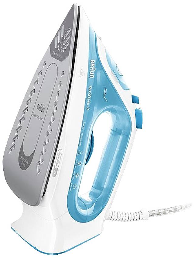Braun SI3053BL Dampfbügeleisen TexStyle 3 2400W 3D BackGlide Bügelsohle-1