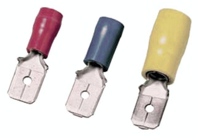 Intercable 180828 Flachstecker Steckbreite: 2.80 mm Steckdicke: 0.80 mm Teilisoliert Rot 1 St.