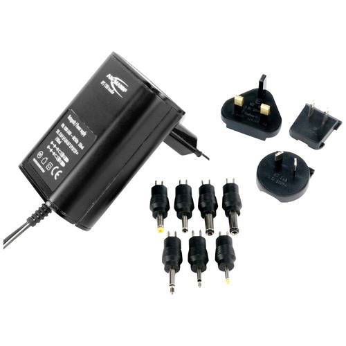 Ansmann 5311123 Steckernetzteil, einstellbar 3 V/DC, 4.5 V/DC, 5 V/DC, 6 V/DC, 7.5 V/DC, 9 V/DC, 12 V/DC 1500 mA 18 W