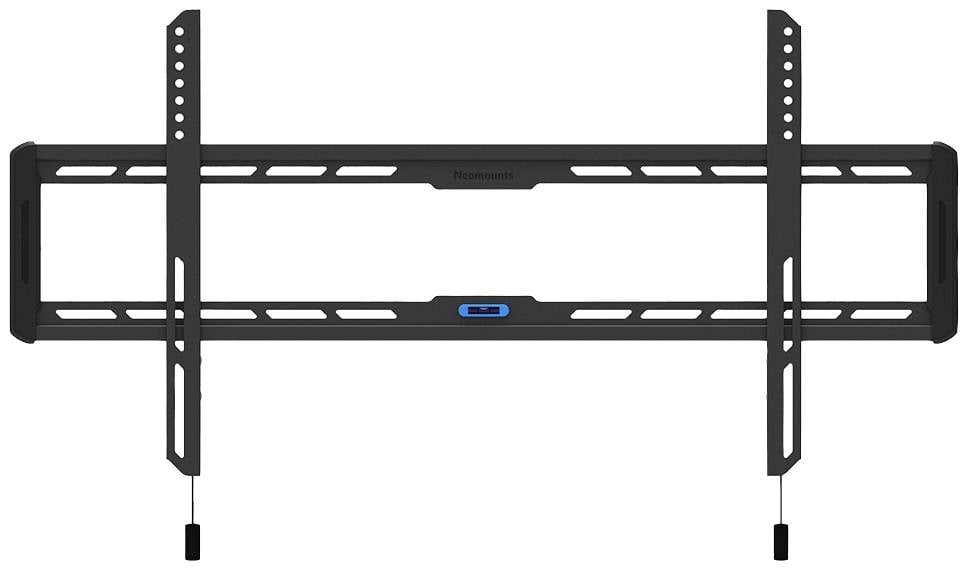 Wandhalterung für Flachbildfernseher aus schwarzem Metall, geeignet für verschiedene Größen und kompatibel mit standardisierten Halterungssystemen.