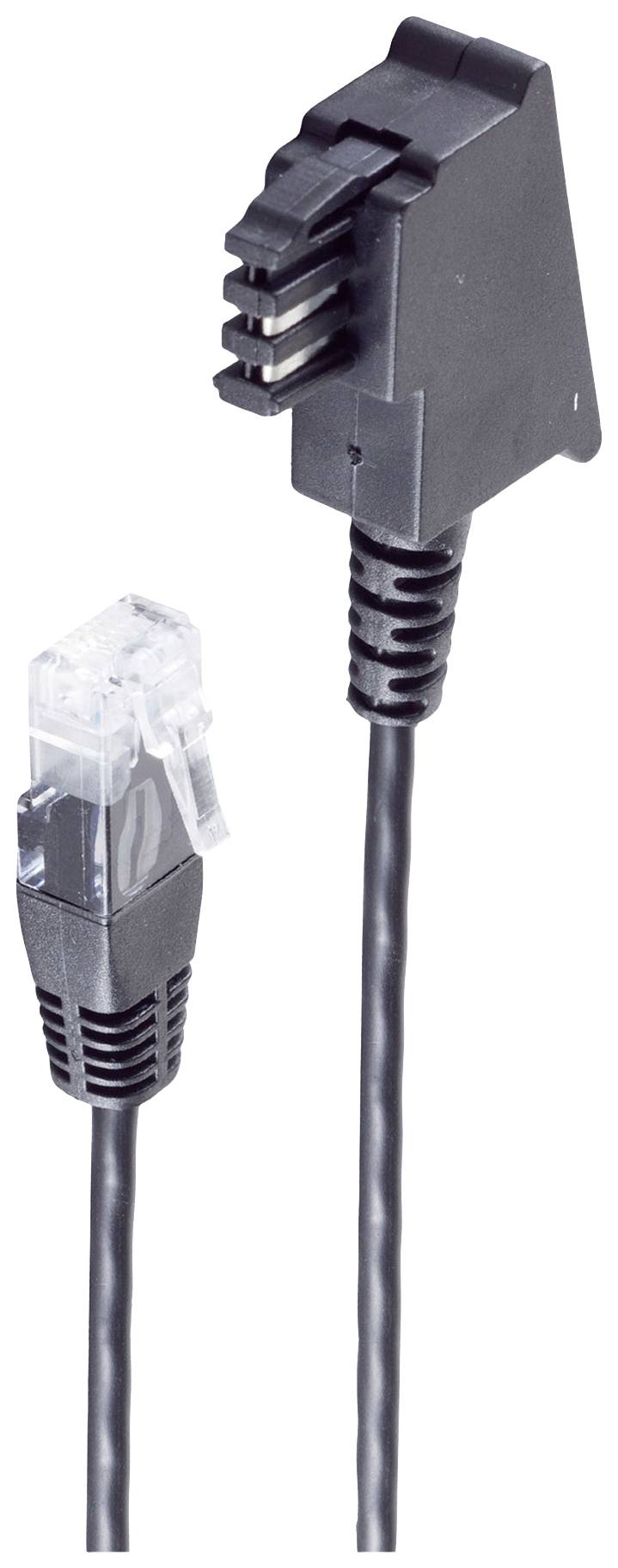 S-CONN Shiverpeaks DSL Anschlusskabel [1x TAE-F-Stecker - 1x RJ45-Stecker 8p2c] 3 m Schwarz (BS12-09