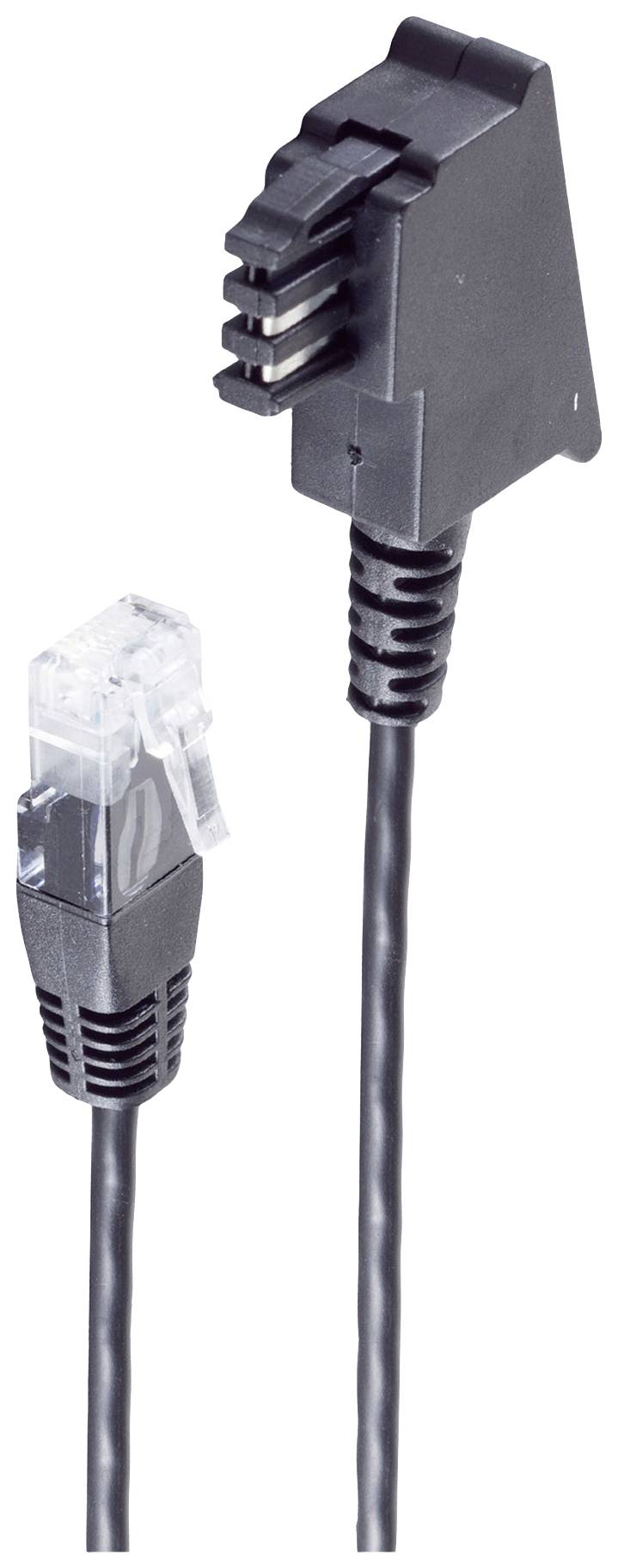 SHIVERPEAKS BASIC-S--Telefon-Anschlußkabel-TAE-F Stecker auf RJ45 Stecker, DSL VDSL Routerkabel, s
