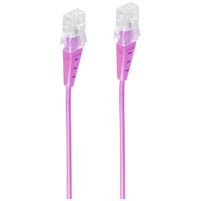 RJ45 Stecker/RJ45 Stecker Rund 4adrig magenta 1,5m-0