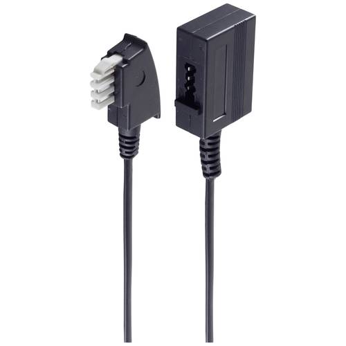 TAE N-Stecker / TAE N-Kupplung 4-adrig 6m