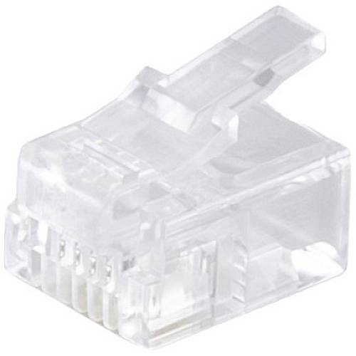 Shiverpeaks Shiverpeaks BASIC-S Netzwerk Modular-Stecker RJ11 6polig, 4 Kontakte belegt, vergoldete Kontakte VE 10 BS720...