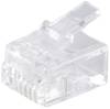 Shiverpeaks Shiverpeaks BASIC-S Netzwerk Modular-Stecker RJ11 6polig, 4 Kontakte belegt, vergoldete Kontakte VE 10 BS72040-10 Stecker, gerade Polzahl Sensoren 6P4C Transparent 10 St.