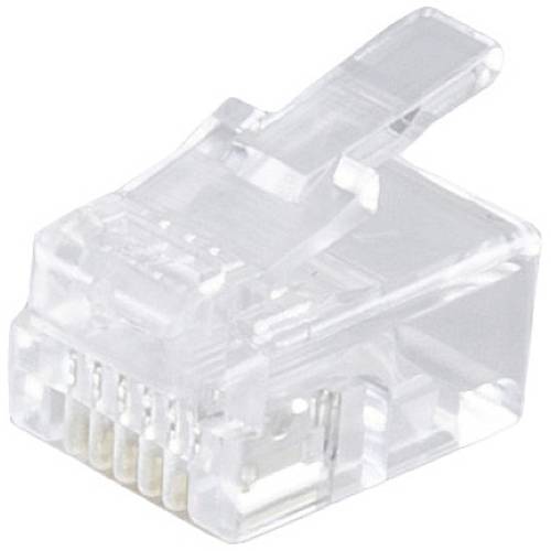 Shiverpeaks Shiverpeaks BASIC-S Netzwerk Modular-Stecker RJ12 6polig, 6 Kontakte belegt, vergoldete Kontakte VE 10 BS720...