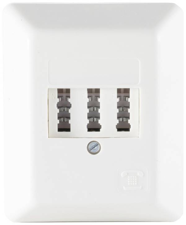 Shiverpeaks BS74050W Telefondose Telefon Aufputz Weiß