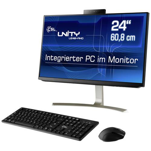 CSL Computer All-in-One PC Unity U24B-AMD 60.5 cm (23.8 Zoll) Full HD AMD Ryzen 7 5700G 4.6 GHz 32 GB RAM 2 TB HDD 500 G...